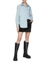 Figure View - Click To Enlarge - FRAME - OVERSIZE RHINESTONE EMBELLISHED COLLAR CUFF BUTTON UP SHIRT