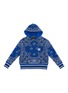Main View - Click To Enlarge - AMIRI - Kids Bandana Cotton Cashmere Knit Hoodie