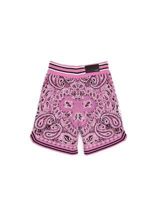 Figure View - Click To Enlarge - AMIRI - Kids Bandana Cotton Cashmere Drawstring Shorts