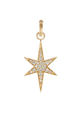Main View - Click To Enlarge - STORROW JEWELRY - ‘STELLA’ 14K GOLD DIAMOND LARGE STAR CHARM