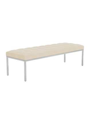 Main View - Click To Enlarge - KNOLL - RELAX RECTANGULAR THREE SEAT BENCH – CREAM