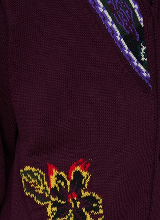 Ethnic Inspired Stripe Cotton Blend Knit Cardigan