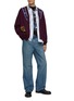 Figure View - Click To Enlarge - TOGA VIRILIS - Ethnic Inspired Stripe Cotton Blend Knit Cardigan