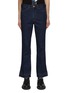 Main View - Click To Enlarge - TOGA VIRILIS - Raw Hem Zipped Cuff Wide Leg Cropped Jeans
