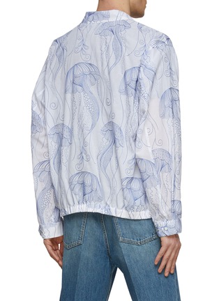 Back View - Click To Enlarge - TOGA VIRILIS - Jellyfish Embroidery Cotton Snap Button Blouson