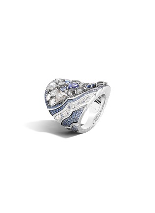 Main View - Click To Enlarge - JOHN HARDY - ‘Cinta’ 18K White Gold Gemstone Lahar Ring