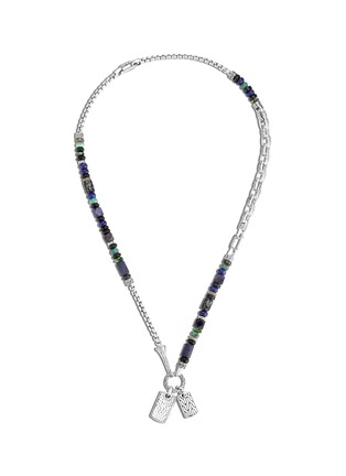 Main View - Click To Enlarge - JOHN HARDY - ‘CLASSIC CHAIN’ SILVER LAPIS LAZULI ONYX MOONSTONE DIOPSIDE TREATED TURQUOISE NECKLACE
