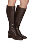 Figure View - Click To Enlarge - EQUIL - ‘Prague’ 45 Leather Heeled Tall Boots