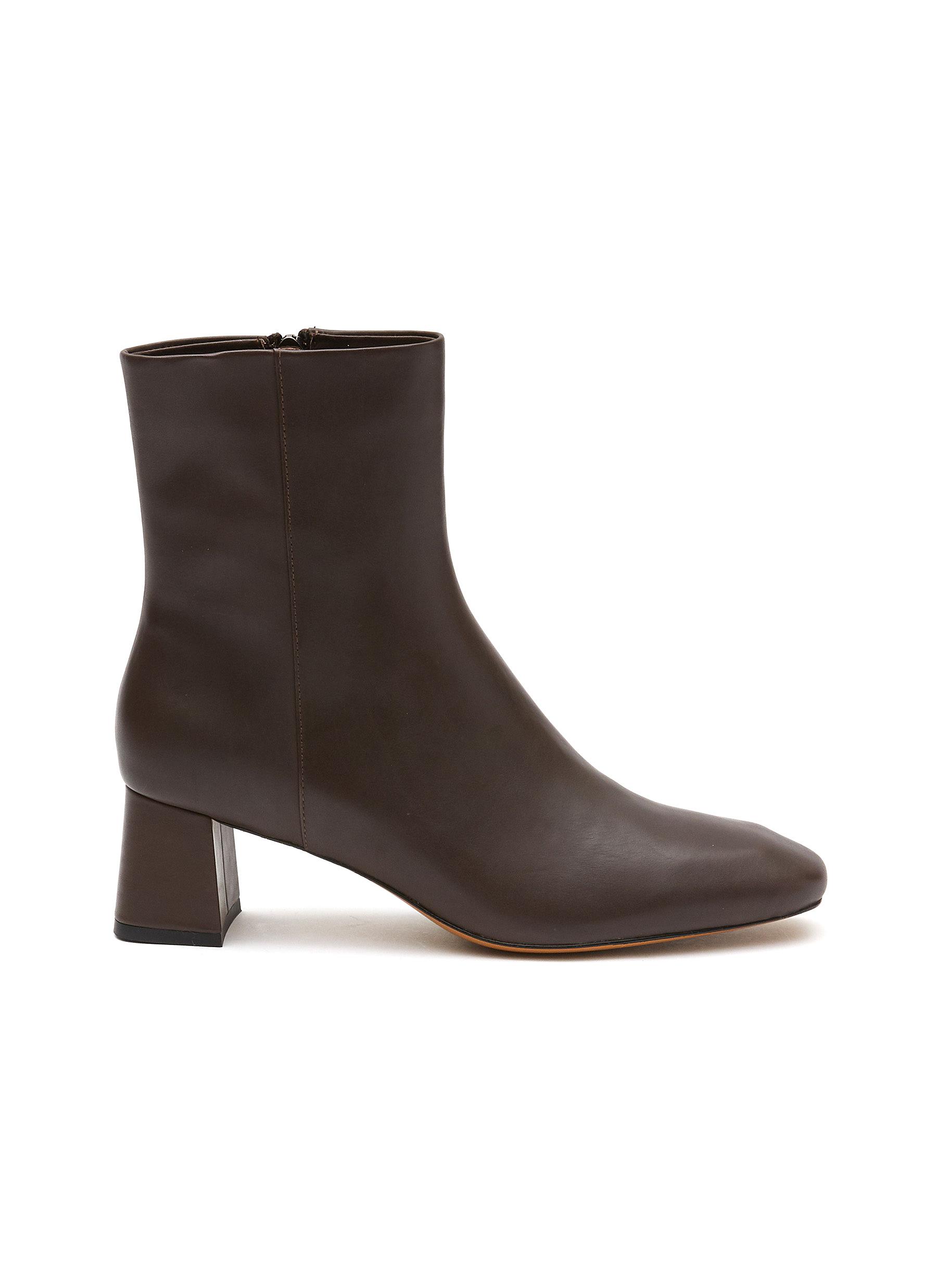 EQUIL ‘Firenze' 45 Leather Heeled Ankle Boots