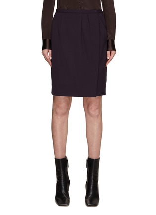 Main View - Click To Enlarge - THEORY - POLY TWILL SNAP BUTTON MINI SKIRT