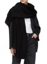 Figure View - Click To Enlarge - EQUIL - DIAMOND WEAVE FRINGE CASHMERE SCARF