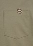  - SACAI - Logo Embroidered Crewneck Long Sleeve Double Layer Cotton Jersey T-Shirt
