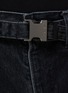  - SACAI - Belted Dark Wash Cropped Leg Jeans