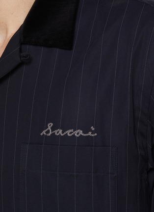  - SACAI - Logo Embroidery Button Up Shirt