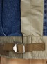  - SACAI - Contrast Collar Hem Flap Chest Pocket Button Front Denim Jacket
