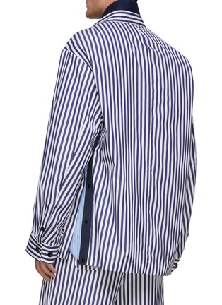 Back View - Click To Enlarge - SACAI - X Thomas Mason Double Collar Jacket