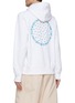 Back View - Click To Enlarge - SACAI - x Eric Haze Star Circle Back Graphic Drawstring Hoodie