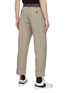 Back View - Click To Enlarge - SACAI - Belted Straight Leg Cotton Cuffed Pants