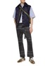 Figure View - Click To Enlarge - SACAI - x Eric Haze 'One Kind World' Slogan Print Cropped Bootcut Jeans