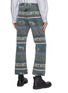 Back View - Click To Enlarge - SACAI - x Eric Haze 'One Kind World' Slogan Print Cropped Bootcut Jeans