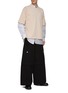 Figure View - Click To Enlarge - SACAI - Chest Pocket Crewneck Double Short Sleeve Cotton Jersey T-shirt