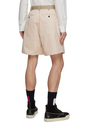 Back View - Click To Enlarge - SACAI - Belted Waist Mid Rise Overdye Shorts