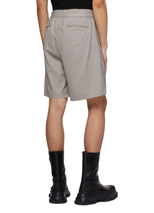 Back View - Click To Enlarge - ATTACHMENT - Pleated Buckled Belt Shorts