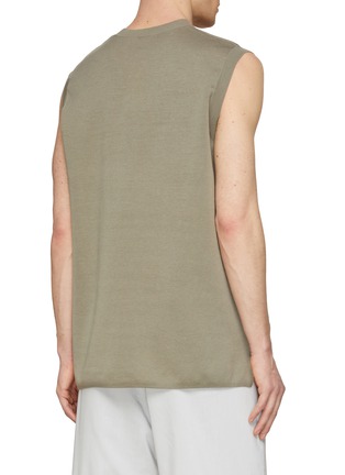 Back View - Click To Enlarge - ATTACHMENT - Ribbed Trim Knit Vest