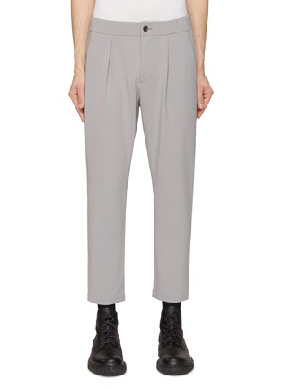 Main View - Click To Enlarge - ATTACHMENT - Elasticated Waist Cropped Tapered Pants