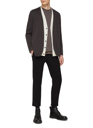 Figure View - Click To Enlarge - ATTACHMENT - Snap Button V-Neck Cardigan