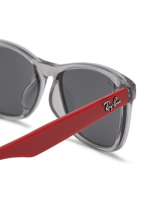 Detail View - Click To Enlarge - RAY-BAN - ‘Junior New Wayfarer’ Acetate Frame Grey Lens Kids Square Sunglasses