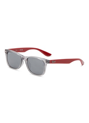 Main View - Click To Enlarge - RAY-BAN - ‘Junior New Wayfarer’ Acetate Frame Grey Lens Kids Square Sunglasses