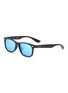 Main View - Click To Enlarge - RAY-BAN - ‘Junior New Wayfarer’ Acetate Frame Blue Lens Kids Square Sunglasses