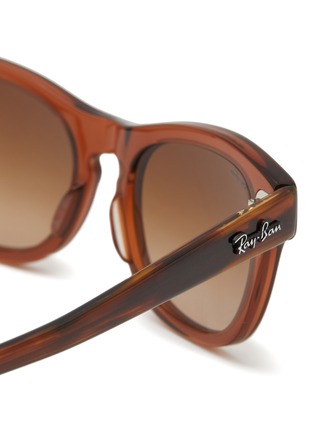 Detail View - Click To Enlarge - RAY-BAN - Gradient Brown Lens Acetate Kids Square Sunglasses