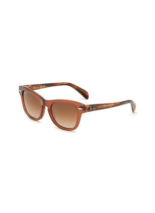 Main View - Click To Enlarge - RAY-BAN - Gradient Brown Lens Acetate Kids Square Sunglasses