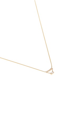 Figure View - Click To Enlarge - XIAO WANG - 'Gravity' diamond 14k yellow gold necklace
