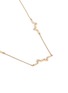 Figure View - Click To Enlarge - XIAO WANG - 'Gravity' diamond zigzag bar 14k gold necklace