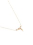 Figure View - Click To Enlarge - XIAO WANG - 'Gravity' diamond 14k gold moving bar necklace