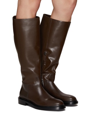 Figure View - Click To Enlarge - EQUIL - ‘Madrid’ Leather Tall Riding Boots