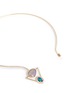 Figure View - Click To Enlarge - XIAO WANG - 'Galaxy' diamond opal stone 14k gold torque necklace