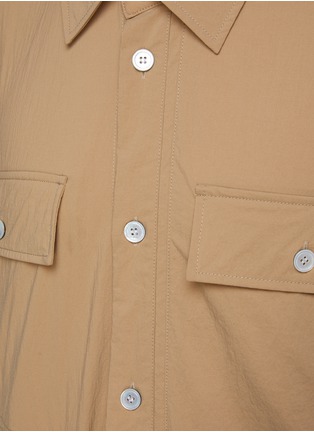  - WOOYOUNGMI - Flap Chest Pocket Side Slit Button Up Shirt