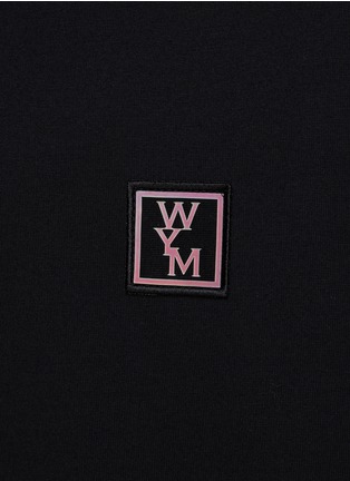  - WOOYOUNGMI - Iridescent Logo Cotton Crewneck T-Shirt