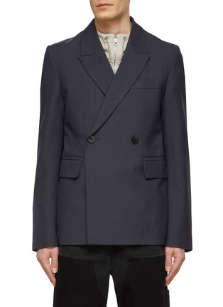 Main View - Click To Enlarge - WOOYOUNGMI - Double Breasted Notched Lapel Blazer