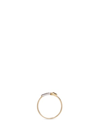 Detail View - Click To Enlarge - XIAO WANG - 'Galaxy' rose cut diamond 18k yellow gold ring