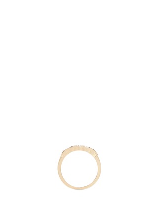 Detail View - Click To Enlarge - XIAO WANG - 'Surface Half Circle' diamond 18k yellow gold ring