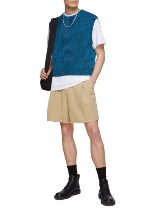 Figure View - Click To Enlarge - WOOYOUNGMI - Ribbed Crew Neck Sweater Vest