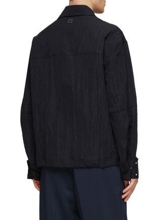 Back View - Click To Enlarge - WOOYOUNGMI - Asymmetrical Half Zip Pullover Nylon Anorak Jacket