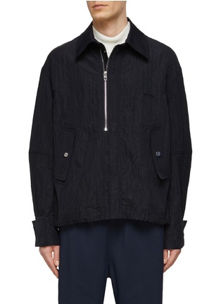 Main View - Click To Enlarge - WOOYOUNGMI - Asymmetrical Half Zip Pullover Nylon Anorak Jacket