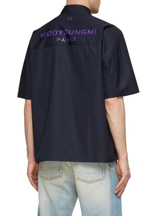 Back View - Click To Enlarge - WOOYOUNGMI - Short Sleeve Logo Back Oversized Shirtg