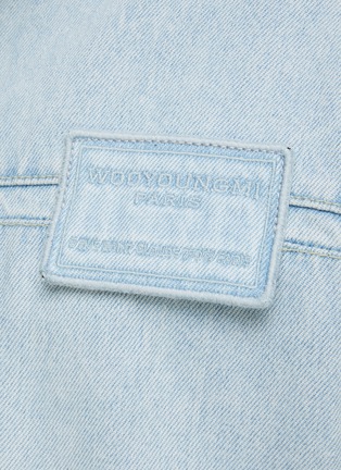  - WOOYOUNGMI - Concealed Button Flap Patch Pocket Light Washed Denim Jacket